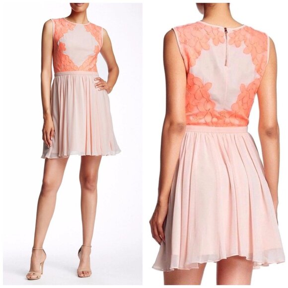 Ted Baker Dresses & Skirts - Ted Baker London Vember Lace Colorblock Mini Dress Cocktail Formal Womens Sz 10